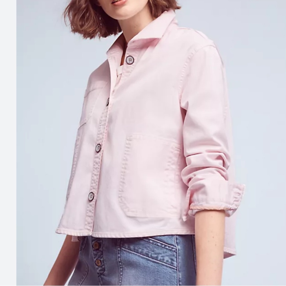Anthropologie Chino Swing Jacket